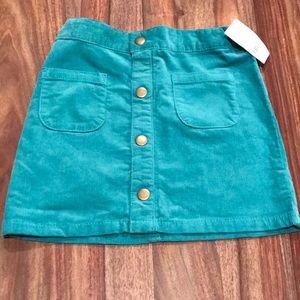 New Carter’s Girl’s Aqua Corduroy Skirt
